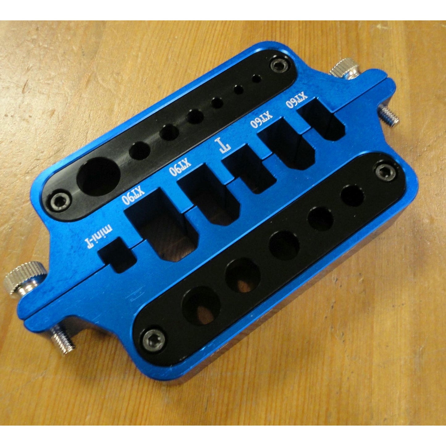 Image of Blue Alloy Universal Connector & Plug Workstation Soldering Jig XT60/XT90/Deans