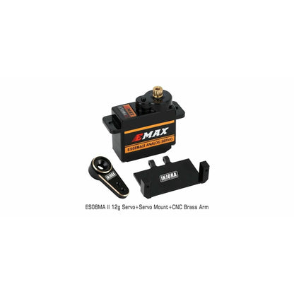 Image of EMAX ES08MA 12g Metal Gear Servo/Alloy Arm/Mount Fits Axial SCX24 Rock Crawler