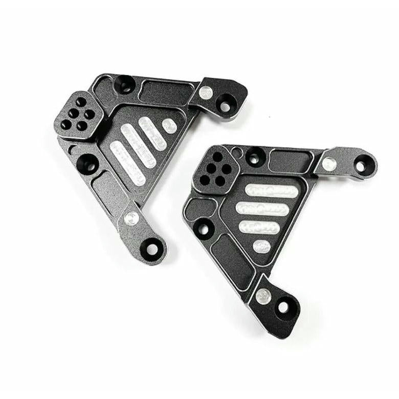 Image of Black Aluminum Front Shock Towers (2pcs) Fits Axial SCX6 Rock Crawlers RC Go