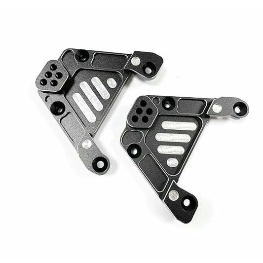 Image of Black Aluminum Front Shock Towers (2pcs) Fits Axial SCX6 Rock Crawlers RC Go