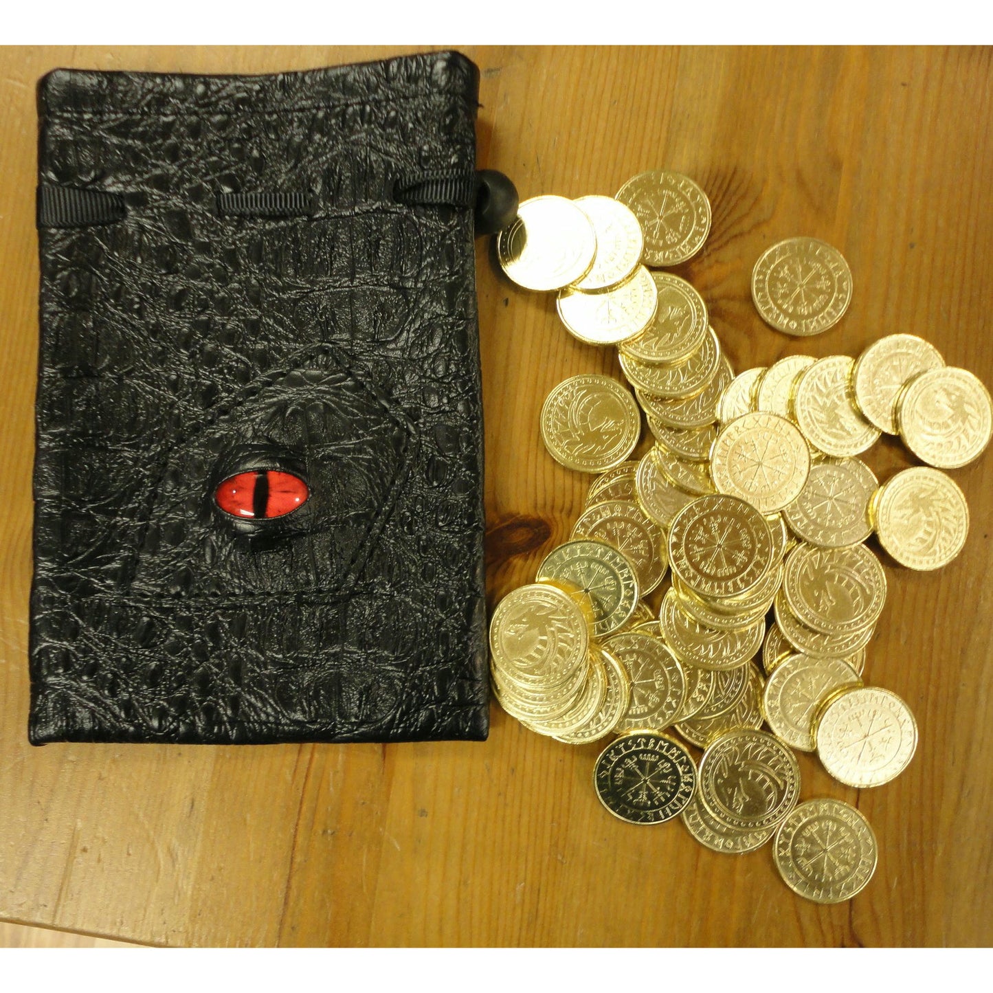 Image of Black/Red Dragoneye Bag w/Fantasy Gold Coins
