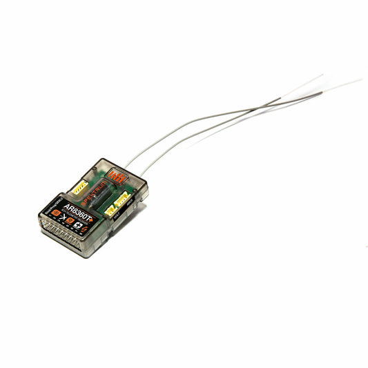 Image of Spectrum AR8360T+ DSMX/DSM2 8-Channel AS3X+ & SAFE Telemetry Receiver SPM-1033