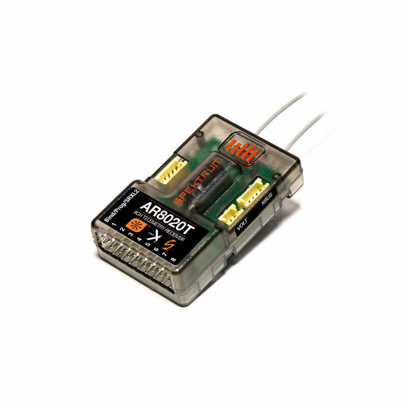 Image of Spektrum SPMAR8020T 2.4Ghz DSMX/DSM2 8-Channel Aircraft Telemetry Receiver