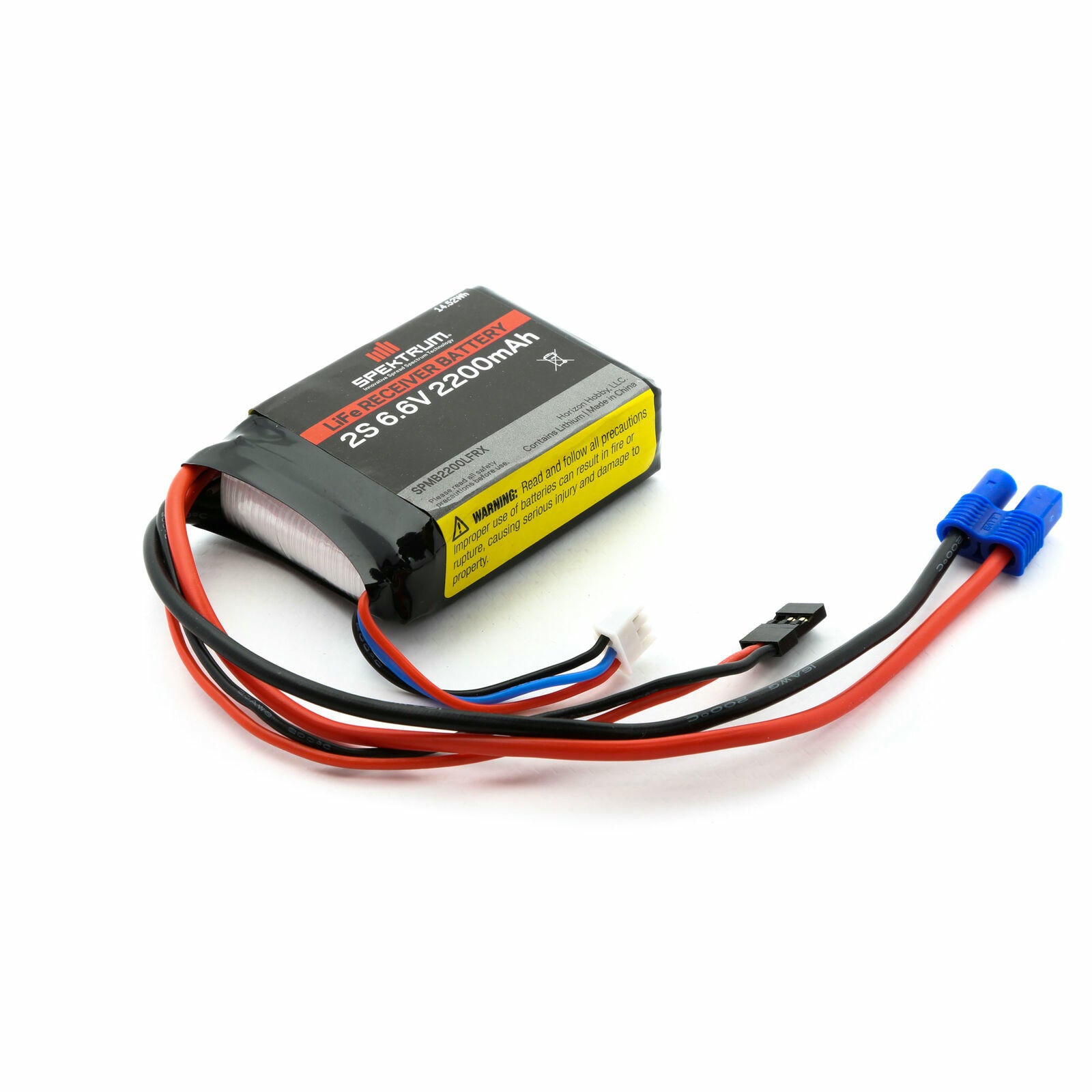 Image of Spektrum LiFe 2S 6.6V 2200mAh Receiver Battery Pack SPMB2200LFRX 20C