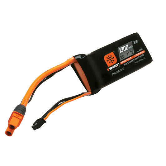 Image of 11.1V 1300mAh 3S 30C Smart LiPo Battery with IC3 connector SPMX13003S30M