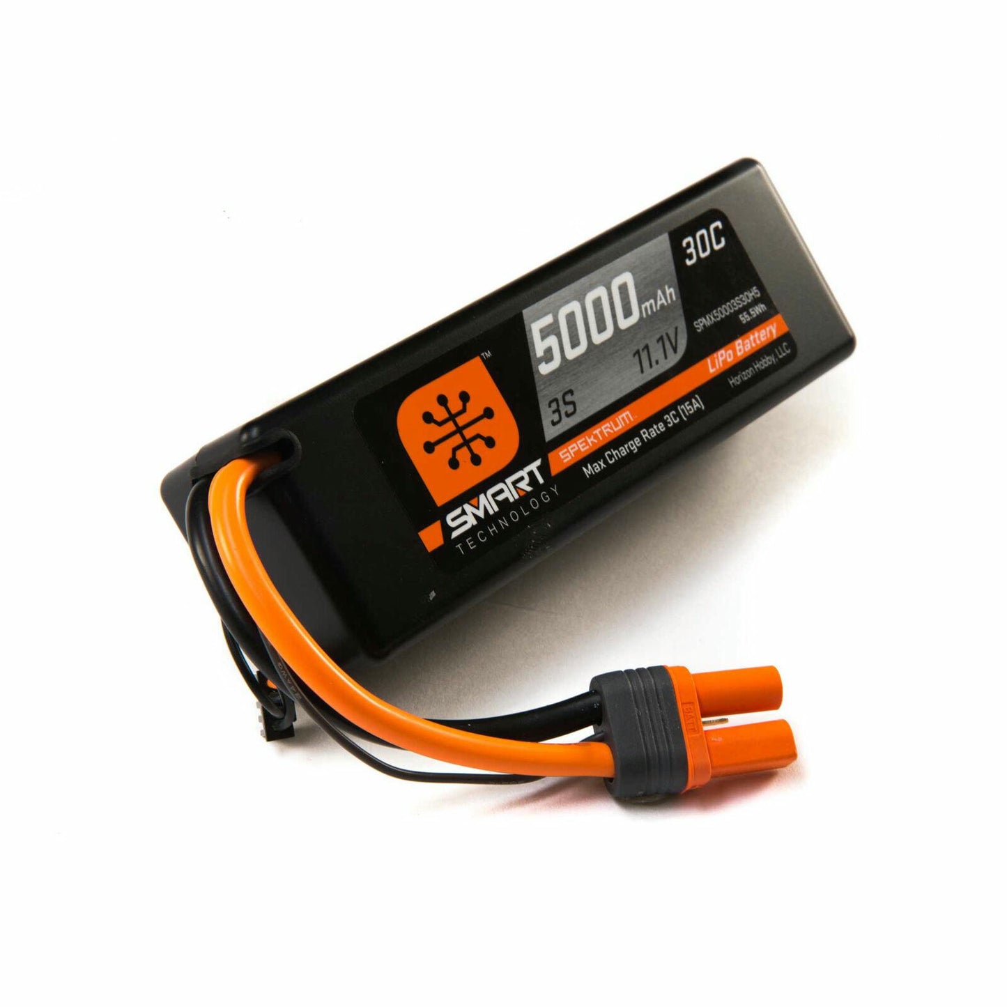Image of Spektrum Smart 5000mAh 30C 3S 11.1V Lithium Polymer LiPo Battery w/IC5