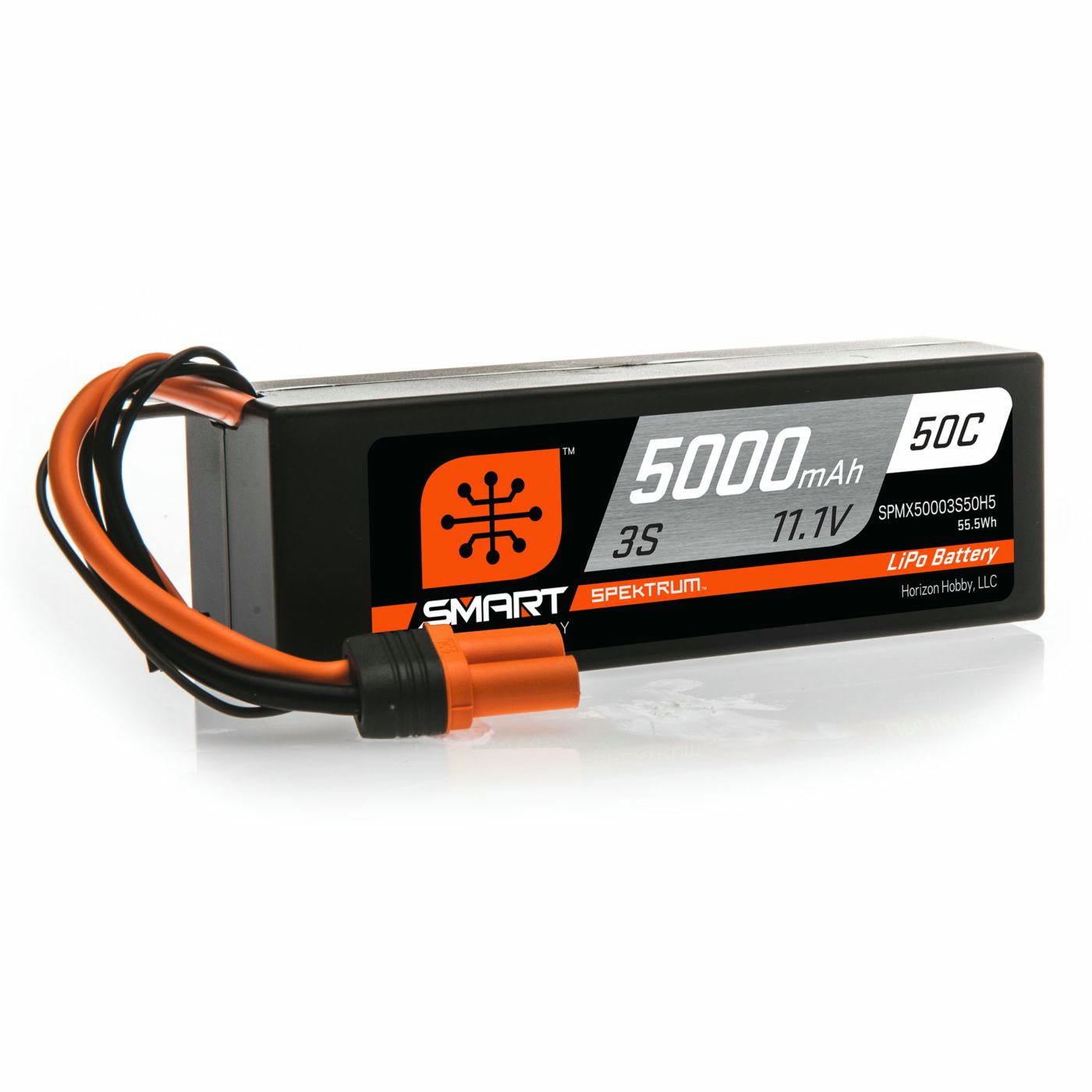 Image of Spektrum Smart 5000mAh 50C 3S 11.1V Lithium Polymer LiPo Battery w/IC5 Connector