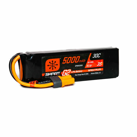 Image of Spektrum Smart *G2* 14.8V 5000mAh 4S 100C Smart LiPo Battery IC5/Hard Case