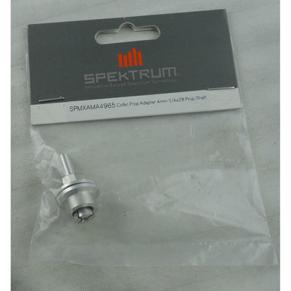 Image of Spektrum Collet Prop Adapter 4.0mm Input to 1/4x28 Output SPMXAMA4965