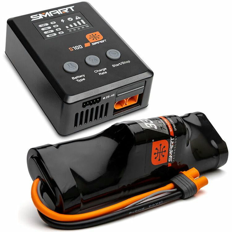 Image of Spektrum Powerstage S100 USB-C Charger & 3300ma Nimh Battery w/EC3 Combo XPSS100