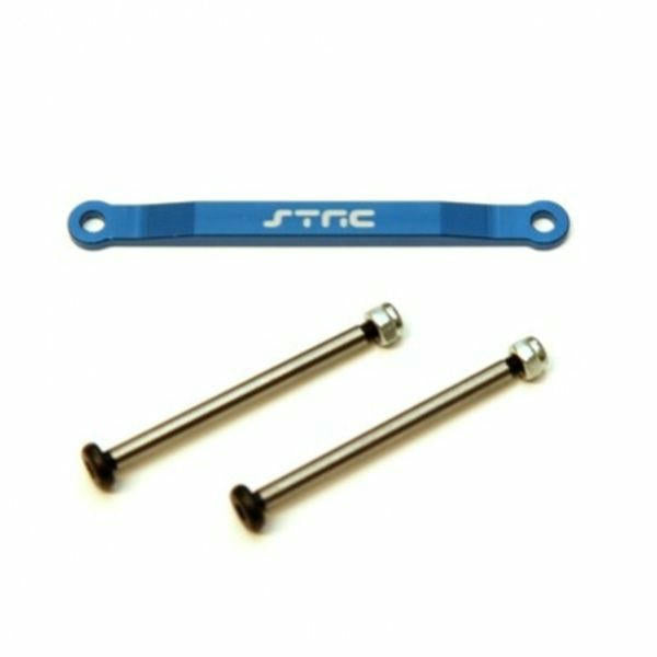 Image of ST Racing Blue Alloy Front Hinge Pin Brace fits 2WD Traxxas Stampede/Slash