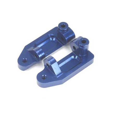 Alum Caster Blocks, Blue, for Traxxas Slash / Stampede / Rustler / Bandit