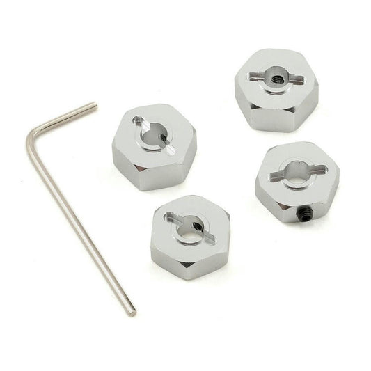 Image of ST Racing Traxxas Stampede/Rustler Silver 14mm Clamp Hex Hubs SPTST3654-14S
