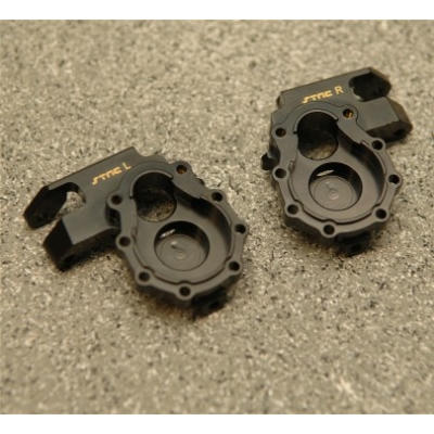 Image of Black Brass Front Steering Knuckles (2pcs) fits Traxxas TRX-4 TRX4 SPTST8252BR