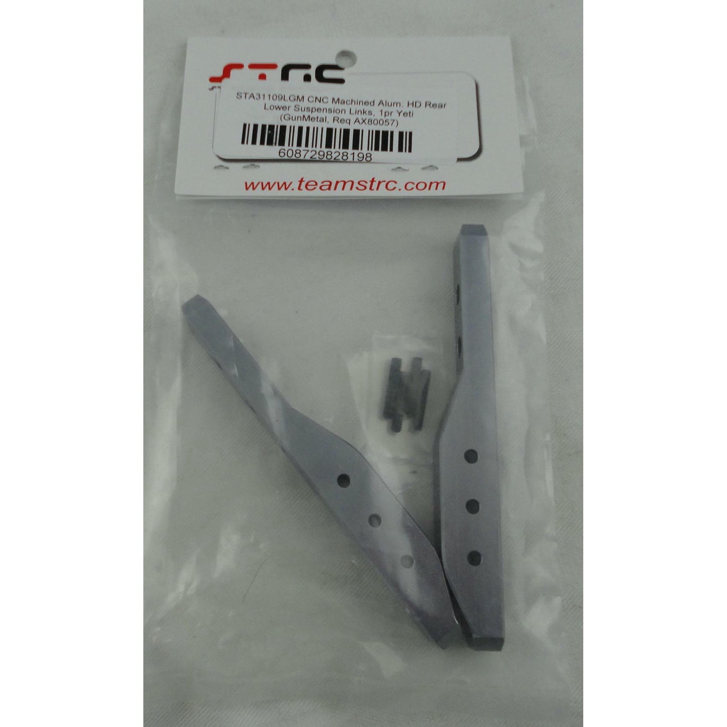 Image of Axial 1/10th Yeti/EXO Gunmetal HD Aluminum Lower Links SPTSTA31109LGM