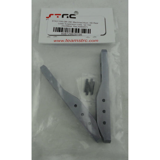 Image of Axial 1/10th Yeti/EXO Gunmetal HD Aluminum Lower Links SPTSTA31109LGM
