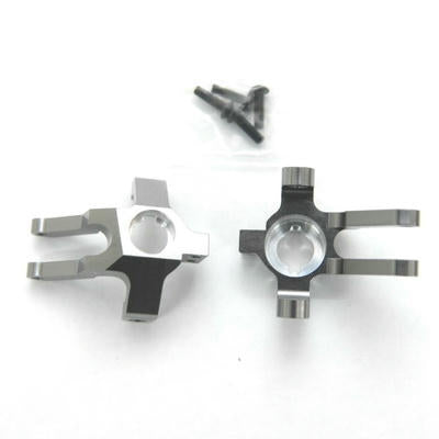 Image of Axial 1/10th Yeti/EXO Gunmetal Machined Aluminum Steering Knuckles SPTSTA31110GM