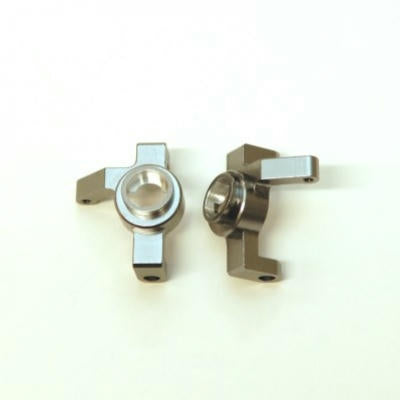 Image of Axial SMT/Wraith/RR10 Gunmetal Alloy HD Steering Knuckles (V2) STA31316V2GM