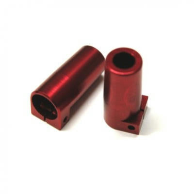 Image of Axial Racing SCX10 II Rock Crawler Red CNC Aluminum Rear Lock-Outs SPTSTA31383R