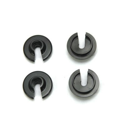 Image of ST Racing CNC Machined Alum Shock Spring Retainers Black (4) Wraith/Yeti/EXO