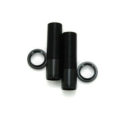 Image of Axial Wraith Black Threaded Aluminum Shock Bodies & Collars (2pcs) SPTSTA80036BK