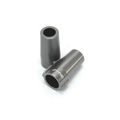 Image of Axial Racing Wraith Gunmetal CNC Aluminum Rear Lock-Outs SPTSTA80071GM