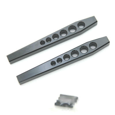 Aluminum Heavy Duty Lower Suspension Links, Black, for Axial Wraith, 1pr