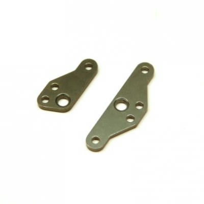 Image of HPI Venture Rock Crawler Gunmetal Aluminum Steering Plate Set SPTSTH116883GM