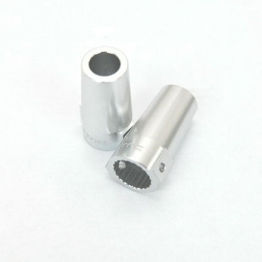 Image of Axial Racing Wraith Silver CNC Aluminum Rear Lock-Outs STRSTA80071S