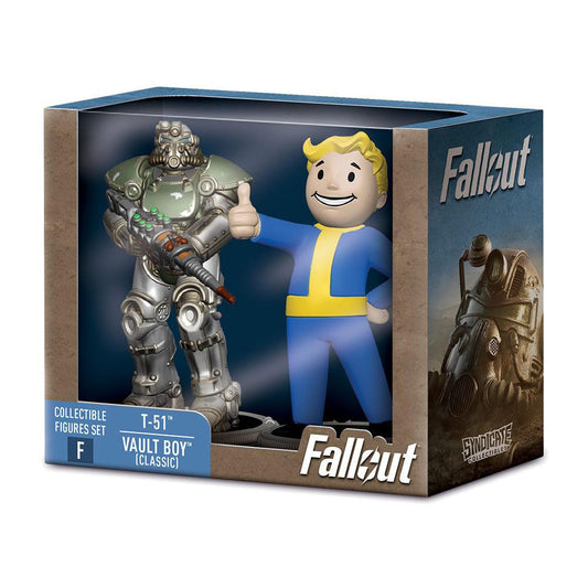 Fallout Collectible Figures Set T-51 & Vault Boy (Classic)