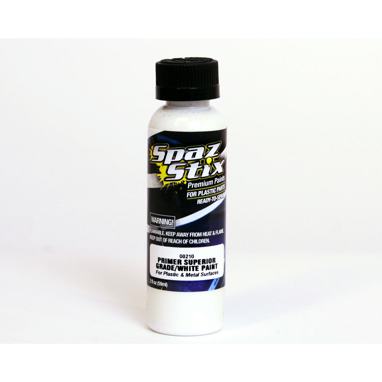 Image of Spaz-Stix High Quality Sandable Primer/White Airbrush Paint 2oz.  SZX00210