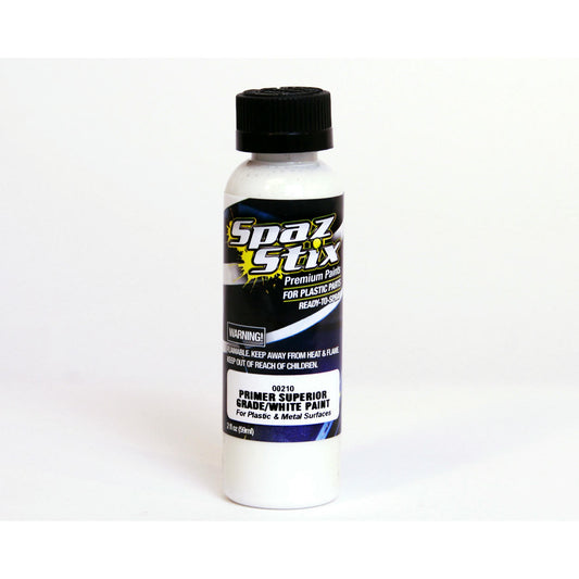 Image of Spaz-Stix High Quality Sandable Primer/White Airbrush Paint 2oz.  SZX00210