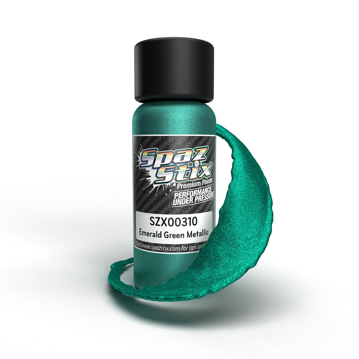 Image of Emerald Green Metallic Airbrush Ready Paint, 2oz