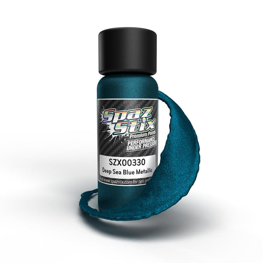 Image of Deep Sea Blue Metallic Airbrush Ready Paint, 2oz
