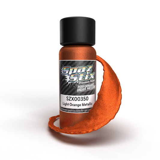 Image of Light Orange Metallic Airbrush Ready Paint, 2oz Bottle