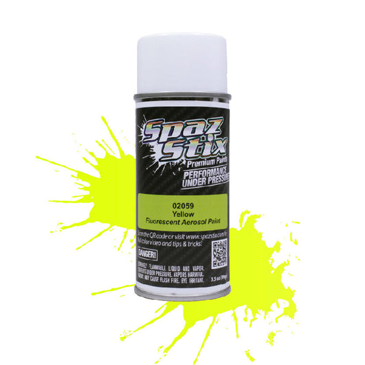 Image of Yellow Fluorescent Airbrush Ready Paint, 2oz Bottle