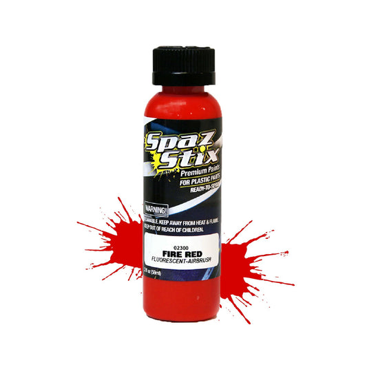 Image of Spaz-Stix Fire Red Fluorescent Lexan/Polycarbonate Body Paint SZX02300