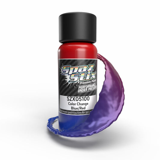 Image of Color Change Airbrush Paint, Blue/Red, 2oz Bottle