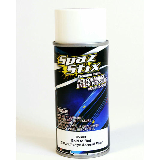 Image of Spaz-Stix Color Change Lexan Body Spray Paint (Gold/Red) SZX05309