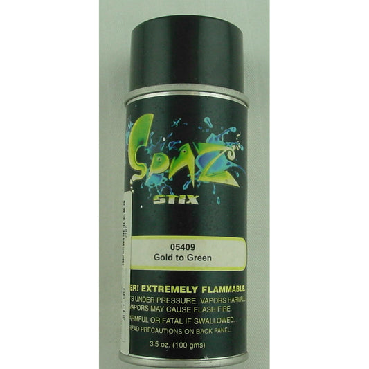 Image of Spaz-Stix Color Change Spray Paint (Gold/Green) for Lexan SZX05409