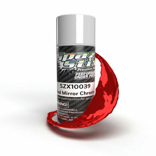 Image of Red Mirror Chrome Lexan/Polycarbonate Aerosol Spray Paint by Spaz-Stix SZX10039