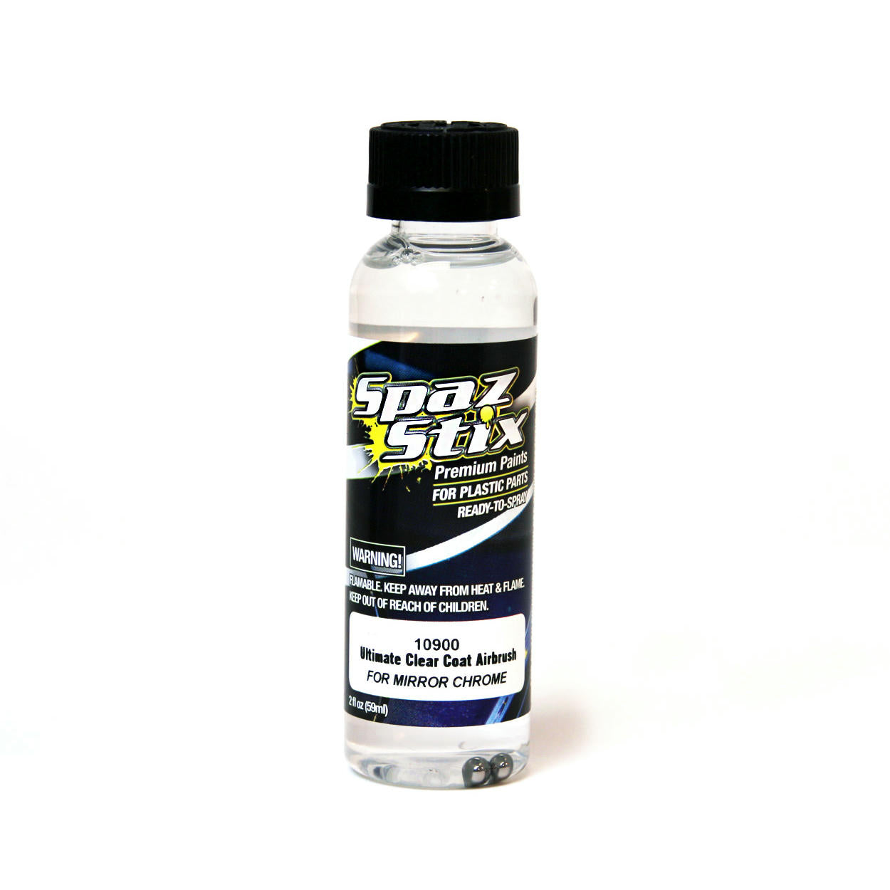 Image of Spaz-Stix Ultimate Clear Coat Airbrush Paint For Mirror Chrome 2oz. SZX10900