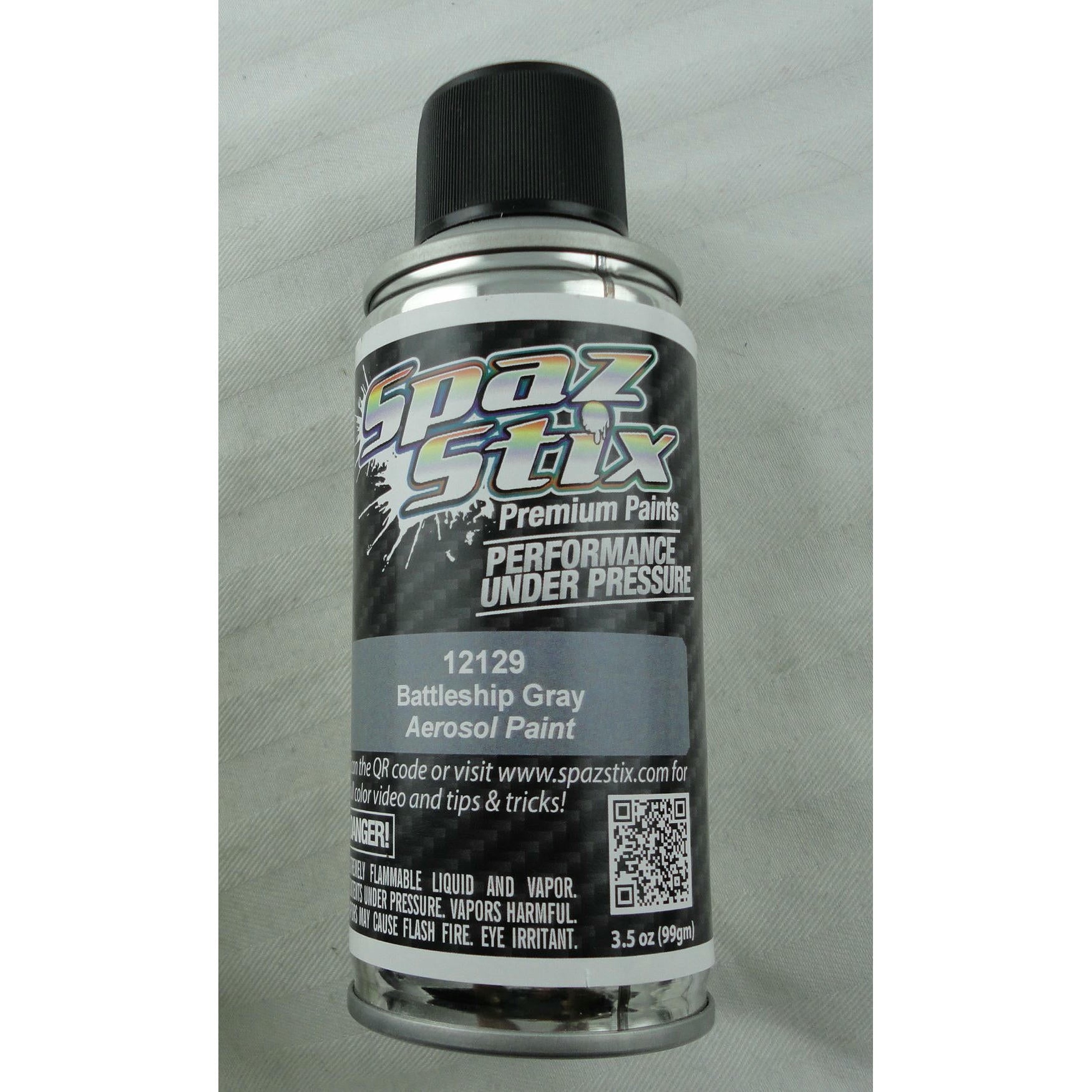 Image of Spaz-Stix Battleship Gray Aerosol Polycarbonate Spray Paint SZX12129