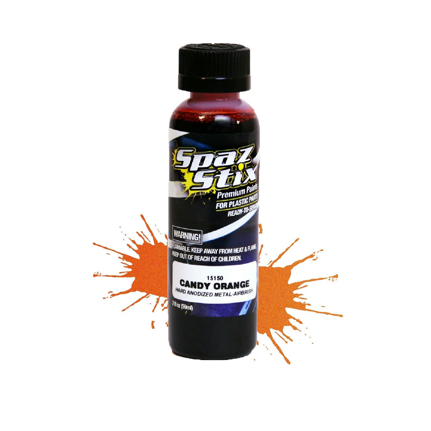 Image of Anodized Hard Metal Candy Orange Lexan Paint (Spaz-Stix) SZX15150
