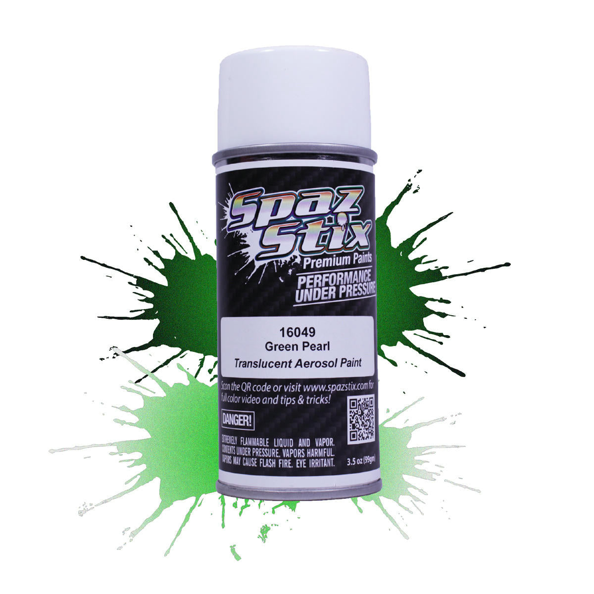 Image of Spaz-Stix Translucent Green Pearl Aerosol Spray Paint for RC Lexan Bodies