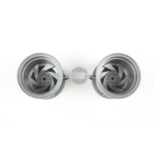 Image of Tamiya Wild Dagger Matte Graphite Wheels (2) TAM0445720