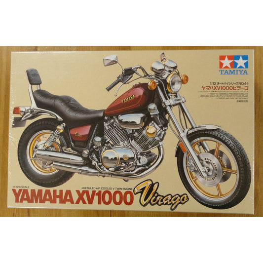 Image of Tamiya /12th Scale Yamaha XV1000 Virago Motorcycle plastic model kit TAM14044