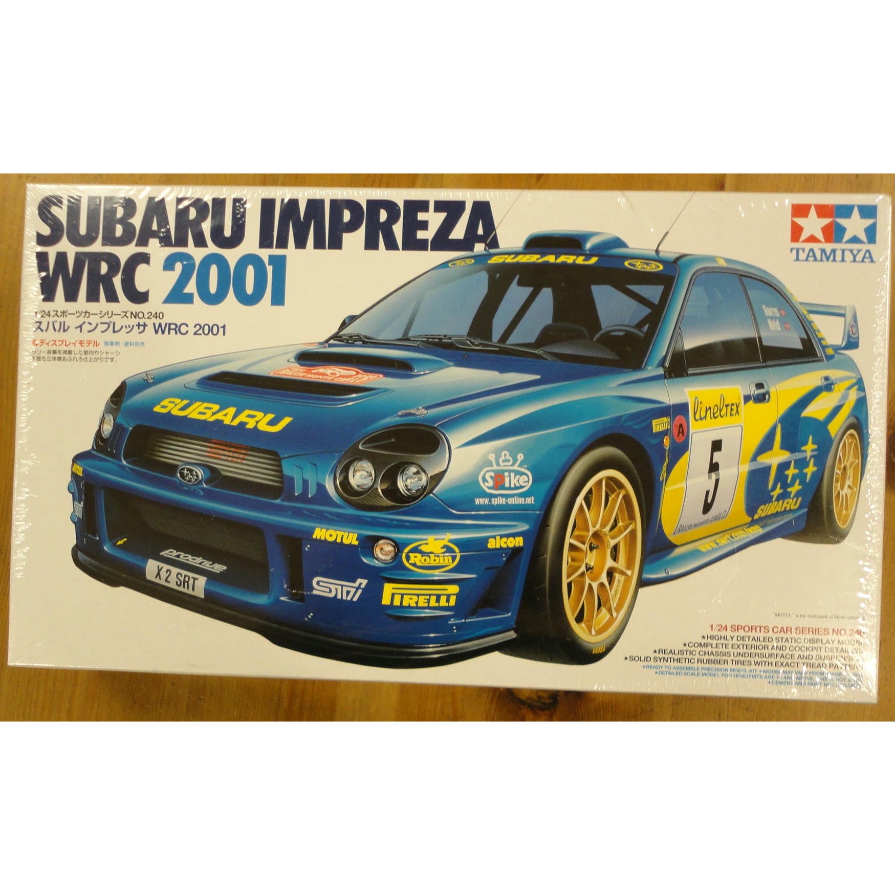 Image of Tamiya 1/24 Subaru Impreza WRC 2001 Plastic Model Kit TAM24240