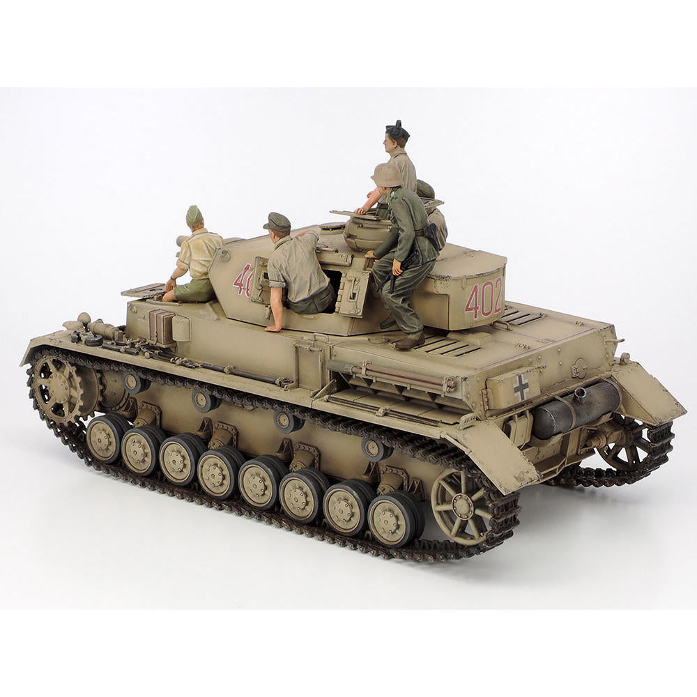 Image of 1/35 German Tank Panzer IV Ausf.F & Motorcycle Model Set