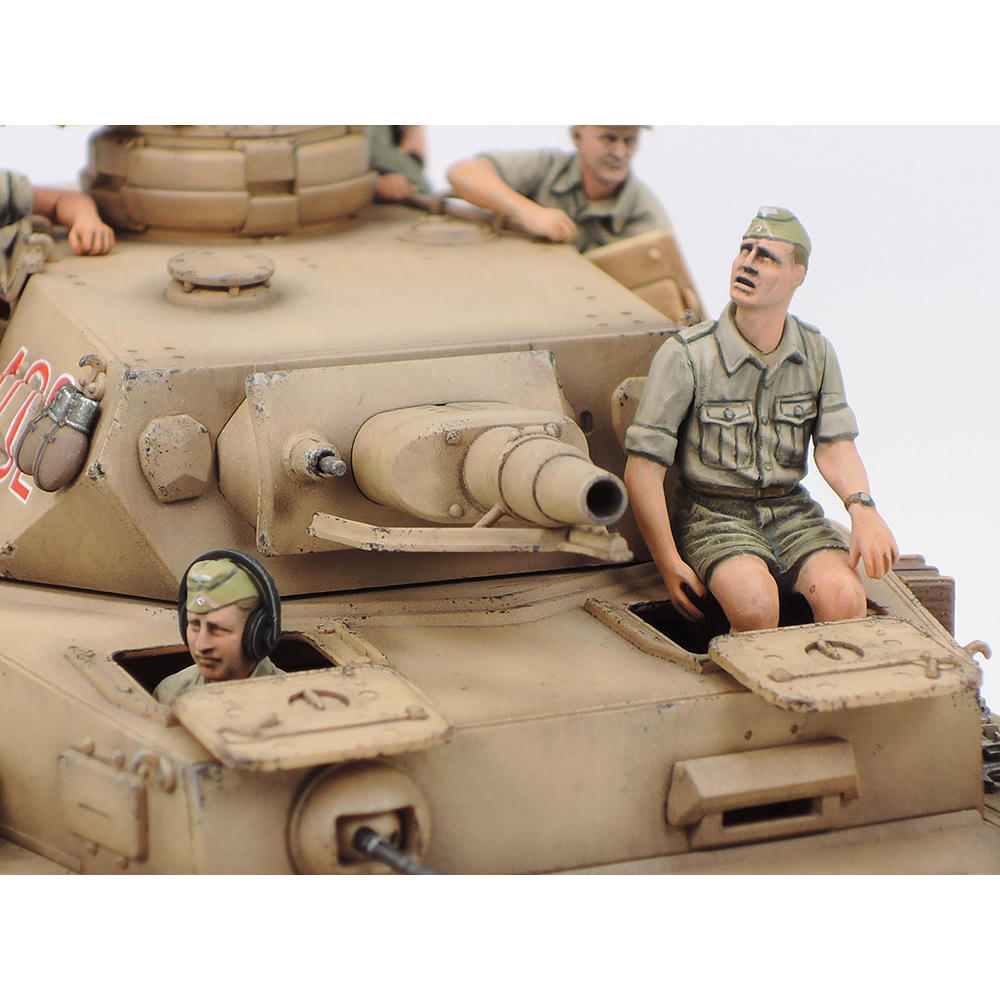 Image of 1/35 German Tank Panzer IV Ausf.F & Motorcycle Model Set